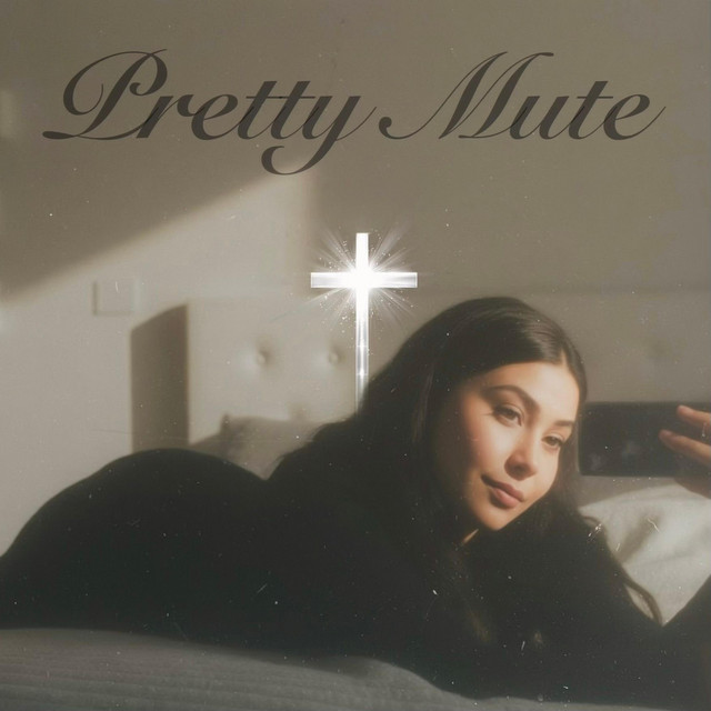 Pretty Mute — single artwork: Sienna beneath a glowing cross